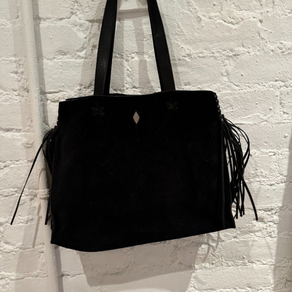 Ba&sh Suede Leather Handbag